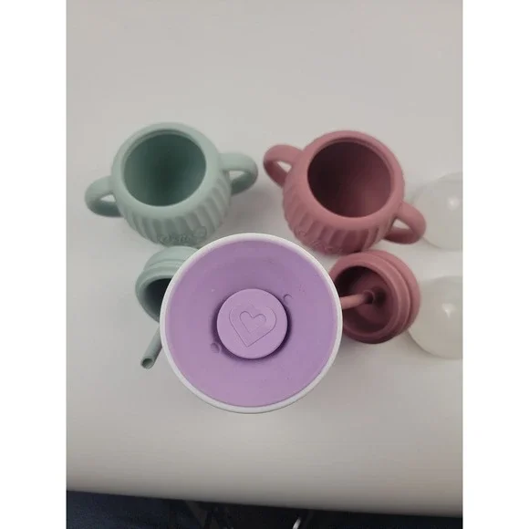 Munchkin Miracle 360 Sippy Cups 2 Pack Pink Green Lavender 360 Degree Toddler - Picture 8 of 9